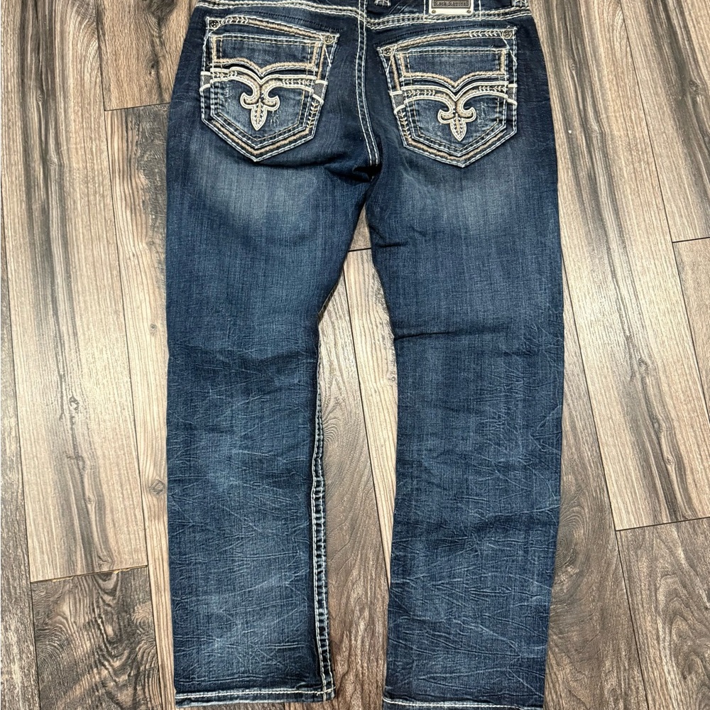 Rock Revival Dark Blue Straight Jeans